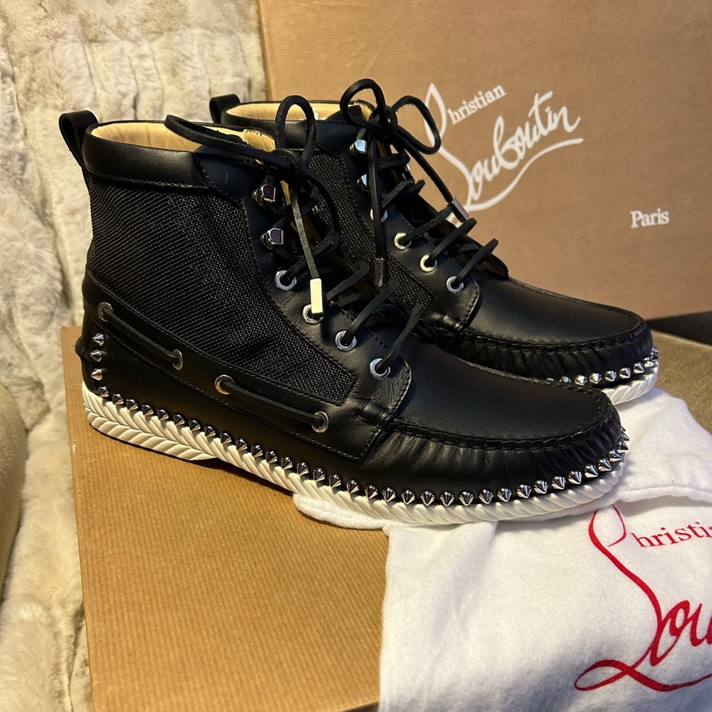 Christian Louboutin High top spiked shoes men’s size 41.5